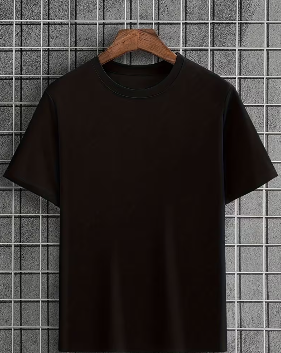 Men’s Solid Color Tee – Short Sleeve Lightweight Casual T-Shirt